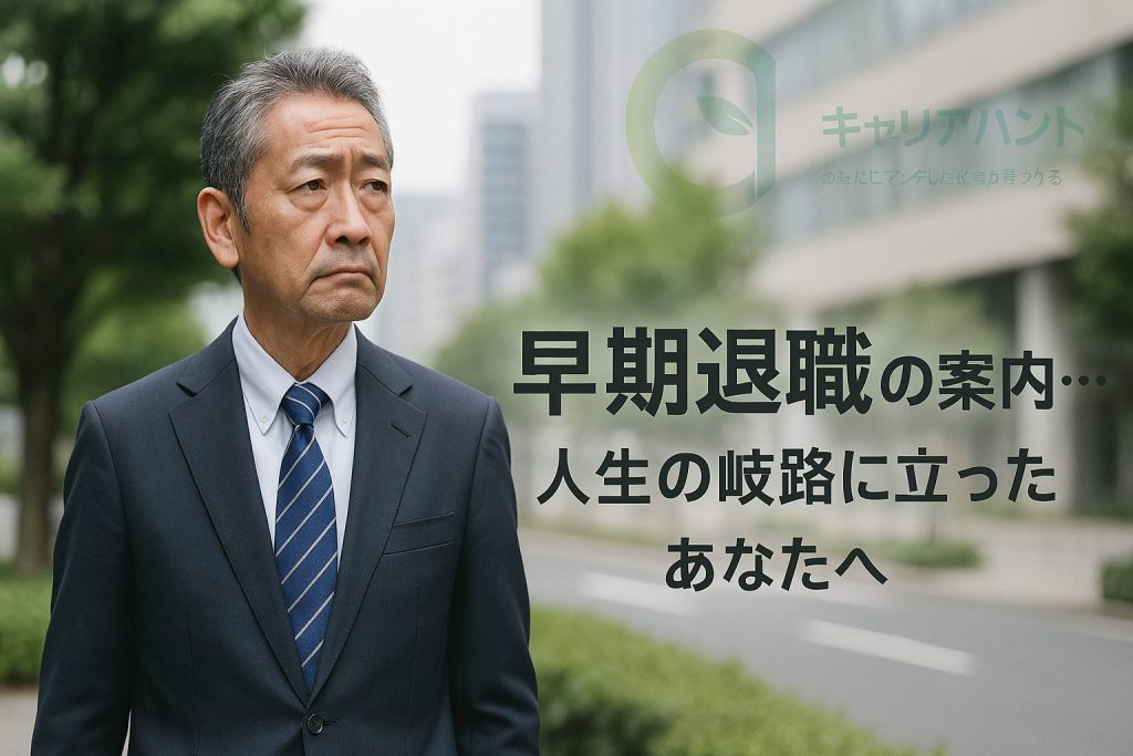 早期退職の案内…人生の岐路に立ったあなたへ