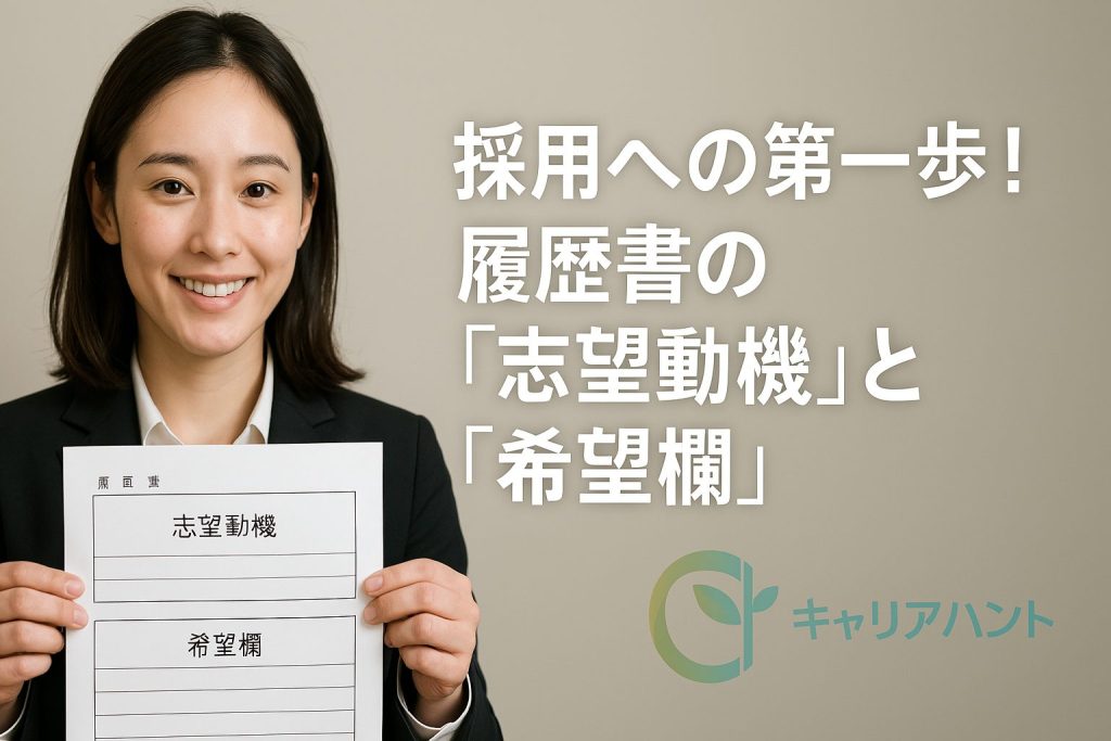 履歴書の「志望動機」と「希望欄」は採用への第一歩!