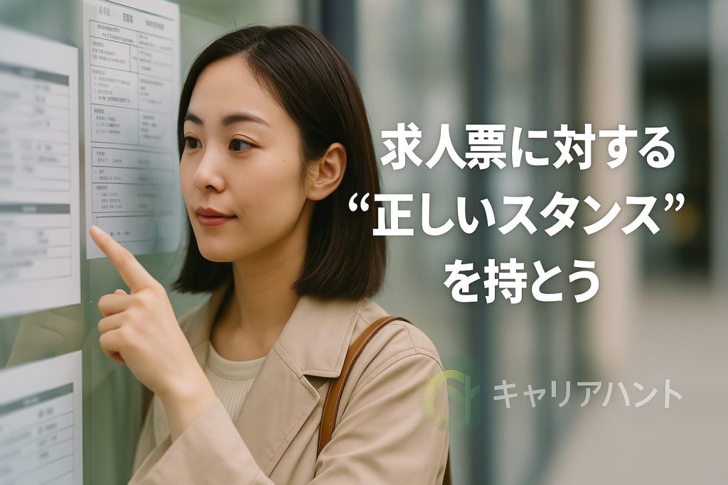 求人票に対する“正しいスタンス”を持とう